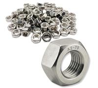 M16 Hex Nut HU Made of A2 Stainless Steel for Screws, Threaded Rods, Bolts Diameter 16 mm / Diameter 16 mm Nuts DIN 934 / ISO 4032 Screws Stainless Steel A2/70 (V2A/304): Pack of 10 ProRaje