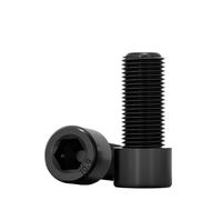 M16 M18 M20 M22 M24 Fine Tooth Thread Hexagon Socket Head Cap Screws 10.9 Grade Full Half 1mm 1.25mm .5mm Pitch Hex Bolts(M16x1.5x35 F 5pcs)