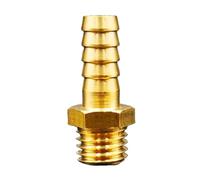 M16 M18 M20 Metric Male Thread to 8mm 10mm 12mm Hose Barb Brass Pipe Fitting Coupler Connector Adapter(M20x1.5 to 12mm)