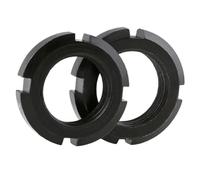 M16~M60 Carbon Steel Left Thread Slotted Round Nut Four Slot Nuts Precision Locknut(M55x2mm-1pcs)