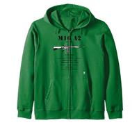 M16 Rifle Musket of the Era Zip Hoodie