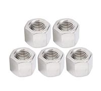 M16 Stainless Steel Hex Coupling Nuts 5Pcs 304 Proof Heavy Duty 6 Sides Threaded Rod Connector Kit for Industrial Construction and DIY Projects Silver M16x224L21mm