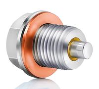 M16 x 1.5 Magnetic Oil Drain Plug, Stainless Steel Oil Pan Drain Plug, with Copper Oil Drain Plug Gasket, Oil Pan Drain Plug for Oil Change, Automotive Replacement Engine Oil Drain Plugs by KeeRoarin