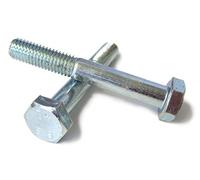 M16 x 2 Standard Metric Thread Hex Head Bolts, DIN 931 Part Thread, 10.9 Grade High Tensile Steel, 2, 5 or 10 -Pack (2, 120mm)