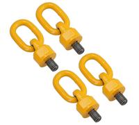 M16 x 40mm Swivel Rotating Lifting Point Eye Bolt With Ring 1.12t Capacity 4pc