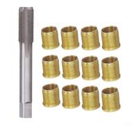 M16x1.25 Helicoil Insert Set for Engine Repair Tools(13PC) | Repairs M16x1.25 spark holes, high hardness alloy, ensures tight seal, ideal for light trucks and motors