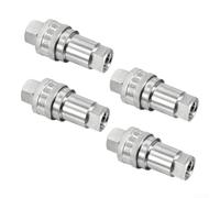 M16x1.5mm Hydraulic Quick Connect Coupler 40mm Length Set | Steel ball locking, auto close valve core, prevents oil leakage, secure connection, for durable build