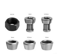 M17 Collet Chuck Adaptation Tool for Enhanced Performance in Woodworking Projects (Nut 6mm Collet)
