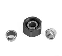 M17 Collet Chuck Adapter with Nut 6mm 6.35mm 8mm Carbon Steel Router Engraving Trimming Machine Tool(10x8)
