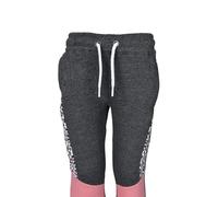 M17 Kids Girls Slim Leg Panelled Animal Print Jogging Bottoms Casual Plain Pants School Jogger Trousers Elasticated Waist with Pockets - Dark Grey - 3-4 Years