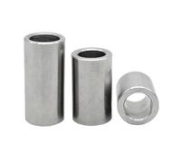 M17 M18 M20 Stainless Steel Unthreaded Hollow Casing Round Column Joint Spacer Sleeve, 2pcs, 25mmxM20x30