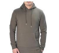 M17 Mens Recycled Classic Crew Neck Sweater Sweatshirt Casual Pullover Long Sleeve Top Plain Jumper (L Khaki Green