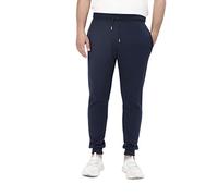 M17 Mens Recycled Slim Leg Jogging Bottoms Casual Pants Joggers Trousers Tracksuit Gym Cuffed Hem Pockets (XL, Navy Blue)