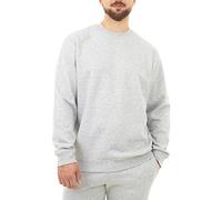 M17 Mens Recycled Sweatshirt Casual Long Sleeve Top Classic Pullover Plain Jumper Crewneck Sweater (M, Grey) 5056242848882