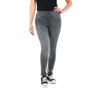 M17 Women Ladies Denim Jeans Jeggings Sculpt Pull On Skinny Fit Casual Cotton Trousers Pants with Pockets (10, Grey)