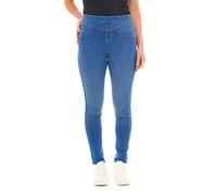 M17 Women Ladies Denim Jeans Jeggings Sculpt Pull On Skinny Fit Casual Cotton Trousers Pants with Pockets (24, Bright Blue)