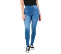 M17 Women Ladies Denim Jeans Jeggings Skinny Fit Classic Casual Trousers Pants with Pockets (26, Mid Wash Blue)