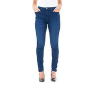 M17 Women Ladies Skinny Fit Jeans Denim Casual Classic Cotton Trousers Pants with Pockets Zip Up (8, Mid Wash Blue) 5056242799610