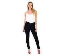 M17 Women's 5.06E+12 Women Ladies Skinny Fit Jeans Denim Casual Classic Cotton Trousers Pants with Pockets Zip Up 12, Black, 12 UK