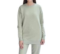 M17 Women's Classic Crew Neck Sweatshirt Casual Pullover Long Sleeve Top Plain Jumper (L, Black)