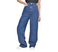 M17 Women's Ladies 90s Denim Wide Leg High Waisted Jeans