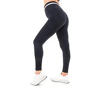 M17 Womens Ladies Leggings Leopard Print Seamless Stretchy Ruched Booty Sportswear Gym Workout Running Yoga Pants (XL,Black)