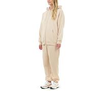 M17 Womens Ladies Recycled Zip Up Oversized Hoody Soft Casual Hooded Zipper Sweatshirt Top Long Sleeve with Pockets (XS, Stone), 5056242846161