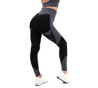 M17 Women's Leggings Textured Panelling Striped Leggings