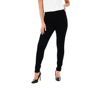 M17 Women's Women Ladies Denim Sculpt Pull on Casual Cotton Trousers with Po Jeans Jeggings Skinny Fit Trousers Pants, Black, 8 UK