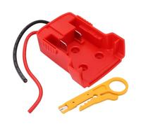 M18 18V Battery Adapter Dock Power Connector with 12 AWG Wire Stripper, ABS Battery Base for Robotics DIY Projects, Compatible with M18 Batteries