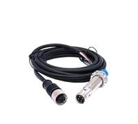 M18 Air Plug Proximity Sensor Detection 5/8mm NPN PNP NO NC Inductive Switch With 4 Cores 2M Aviation Cable DC AC(Distance 8mm,DC 2 WIRES_NO_STRAIGHT CABLE 2M)
