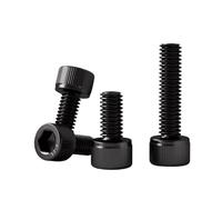 M18 M20 M22 M24 Grade 12.9 High Strength Black Carbon Steel Full Thread Hexagon Hex Socket Cap Head Bolt(150mm,M20-1pcs)