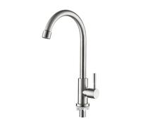 M18703 Cold Water Only Sink Tap SUS304 Stainless Steel 360°Swivel High Arc