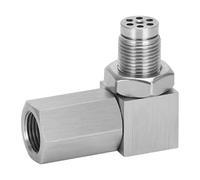 M18x1.5 Exhaust Catalyst Rear Oxygen Sensor Spacer 90 Degree Catalyst Lambda O2 Adapter CEL Fix Oxygen Sensor