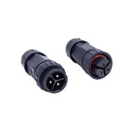 M19 Cable Connector Waterproof IP68 20A Electrical Wire Sealed Retardant 2pin 3pin 4pin 5pin 6pin 7pin 8pin Light Wire Plug (Size : 3 Pin)