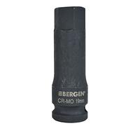 M19 x 78mm 1/2" Drive Extra Long Impact Impacted Allen Hex Key Socket Bergen