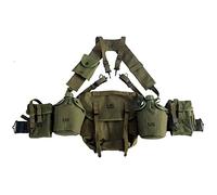 M1956 M1961 Equipment Vietnam War Equipment Replica WW2 US Army Korean War with Long Pouch, green, 5.91 x 2.36 x 3.94 inches