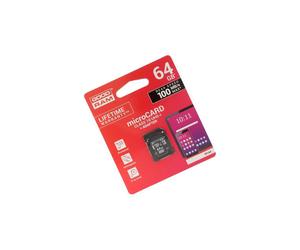 M1AA-0640R12 Memory Card SD XC Micro 64GB Read: 100MB/s 0-70°C GOODRAM