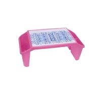 M1SS 1 x Pink Multi-Purpose Plastic Lap Desk Laptop Stand Portable Study Table for Reading, Writing, Laptop Use, Eating & Watching Movies on Bed, Sofa or Floor with Storage Space