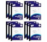 M1SS 12 Pack Duplicate Books with Carbon Sheet - A5 Full Size | 1-80 Pages Per Book | Duplicate Copies | Receipt & Order Book for Business Transactions