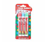 M1SS 12 Packs X Red, Blue and Green Bingo Dabber 3 Assorted Colours With Non Drip Ink For Get Together Party, House Party and Tradition Games, Preschool (Pack of 3)