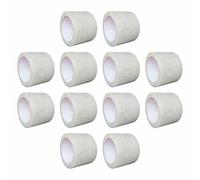 M1SS 12 Rolls X Clear Packaging Tape 72MM x 66M (3") Strong Heavy Duty Roll Pack Secure Sticky Sealing Tape for Parcel Boxes, Moving Boxes, Large Postal Bags for Long Term Storage