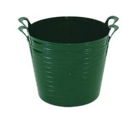 M1SS 2 Pcs of Flexi Tub with Handles 42 Litres - Garden Tubs | Plastic Storage Container for Home, Washing, Garden Waste and DIY Projects (Dark Green)