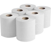 M1SS 2 Ply - 4,000 Sheets White Kitchen Tissue Roll Bulk Pack of 20 | 200 Sheets Each, 40 GSM - Soft & Strong Embossed, Chemical Free & Highly Absorbent for Kitchen, Catering, Office & Commercial Use