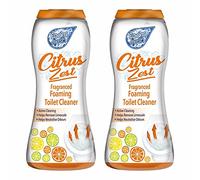M1SS 2 x 370G Citrus Zest Foaming Toilet Cleaner Amazing Fragrance Deep Cleaning Action Powder Cleaning Foam and Extra Freshness Toilet Cleaner (Citrus Zest)