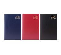 M1SS 2026 Early Edition A5 Diary Day Per Page | Hard Backed for Home and Office Use Desk Diary (Any 2)
