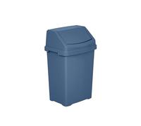 M1SS 25 Litre Swing Bin with Swing Top Lid, Midnight Navy Plastic Waste Bin, Rubbish Bin for Kitchen, Bathroom, Bedroom, Office, Utility Room & Home