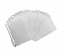 M1SS 25 PCS A4 Report File Project Folder, Plastic Display Presentation Folders Transparent Cover and 2 Prongs Document Folders Paperwork Stationery Report File Organiser for Office School (Grey)