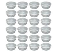 M1SS 2500ML 85oz Clear Round Plastic Container Food Storage Box with Airtight Lids Perfect for Food Prep Meal, Fruit Salad & Bento Cake Boxes, BPA Free Microwave, Freezer Safe (Set of 25)
