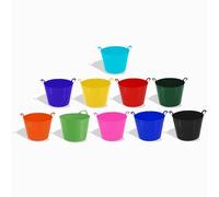 M1SS 26L/40L/75L LitreRobust Flexi Tubs - Mixed Assorted Colours Randomly Picked - Multi Purpose Flexible Rubber Storage Container Buckets (set of 5, 26L)